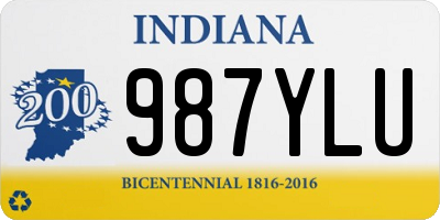 IN license plate 987YLU