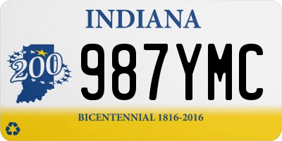 IN license plate 987YMC