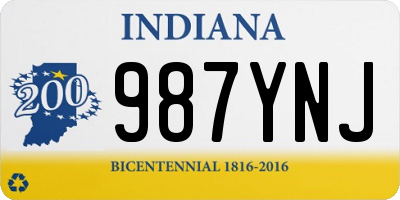 IN license plate 987YNJ