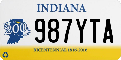 IN license plate 987YTA