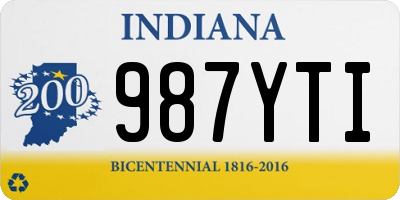 IN license plate 987YTI