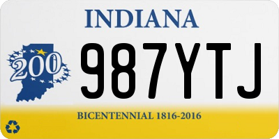 IN license plate 987YTJ