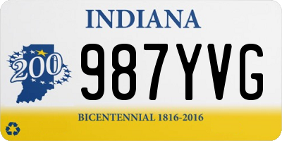 IN license plate 987YVG