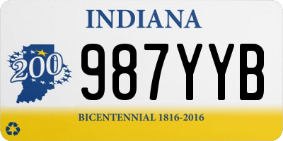 IN license plate 987YYB