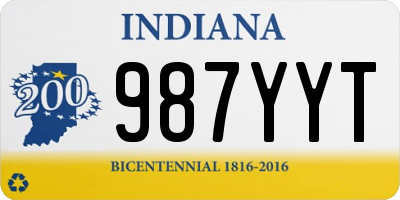 IN license plate 987YYT