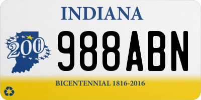 IN license plate 988ABN