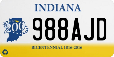 IN license plate 988AJD