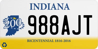 IN license plate 988AJT