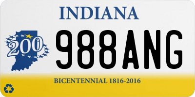 IN license plate 988ANG