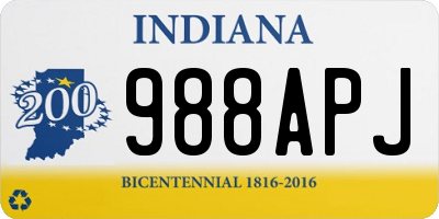 IN license plate 988APJ