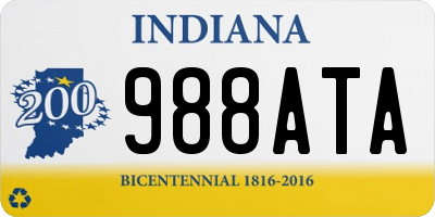 IN license plate 988ATA