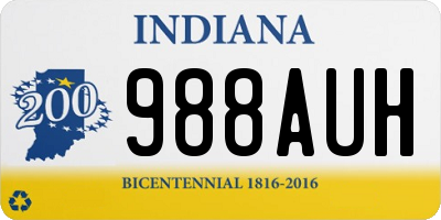 IN license plate 988AUH