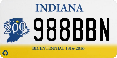 IN license plate 988BBN