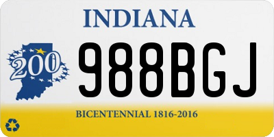 IN license plate 988BGJ