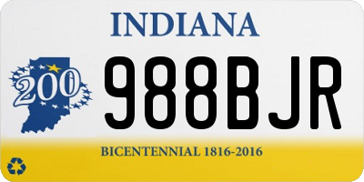 IN license plate 988BJR