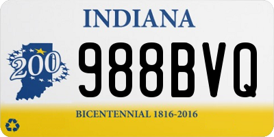 IN license plate 988BVQ