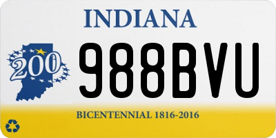 IN license plate 988BVU