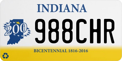 IN license plate 988CHR