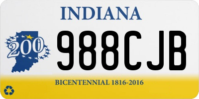 IN license plate 988CJB