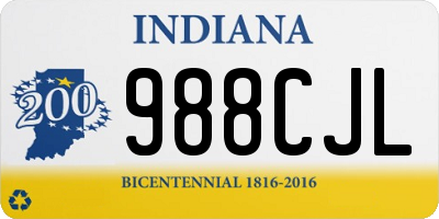 IN license plate 988CJL