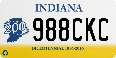 IN license plate 988CKC