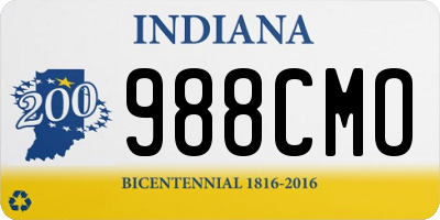 IN license plate 988CMO