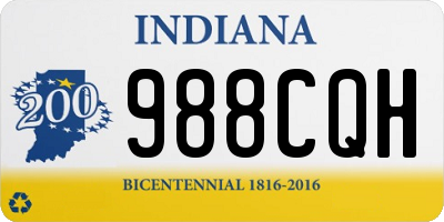 IN license plate 988CQH