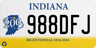 IN license plate 988DFJ