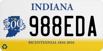 IN license plate 988EDA