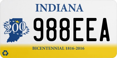 IN license plate 988EEA