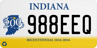 IN license plate 988EEQ