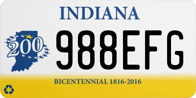 IN license plate 988EFG