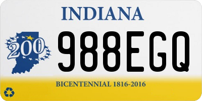 IN license plate 988EGQ