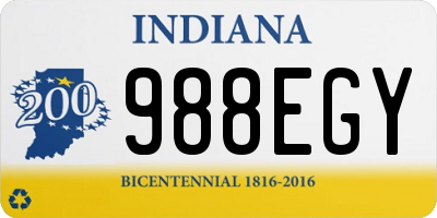 IN license plate 988EGY