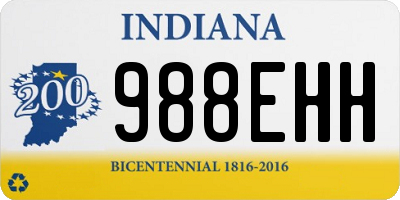 IN license plate 988EHH