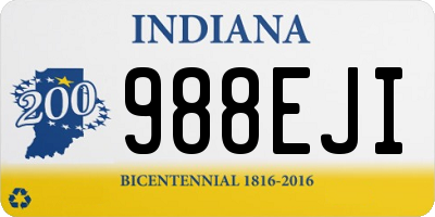 IN license plate 988EJI