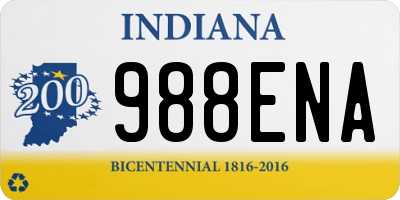 IN license plate 988ENA