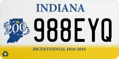 IN license plate 988EYQ