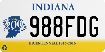 IN license plate 988FDG