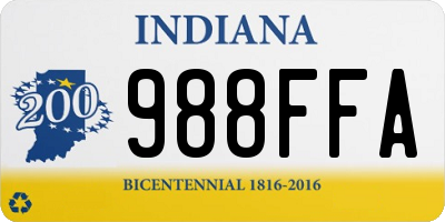 IN license plate 988FFA