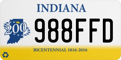 IN license plate 988FFD