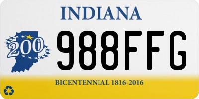 IN license plate 988FFG