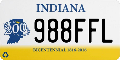 IN license plate 988FFL