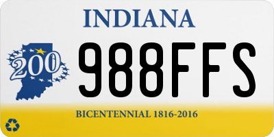 IN license plate 988FFS