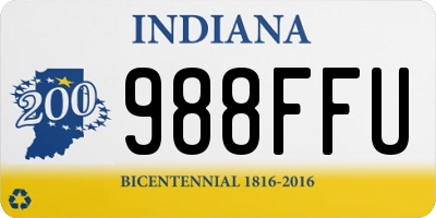 IN license plate 988FFU