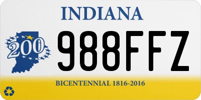 IN license plate 988FFZ