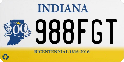 IN license plate 988FGT