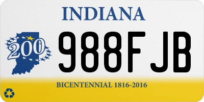 IN license plate 988FJB