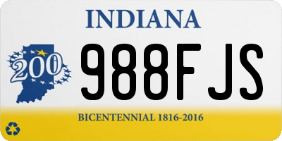 IN license plate 988FJS