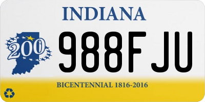 IN license plate 988FJU